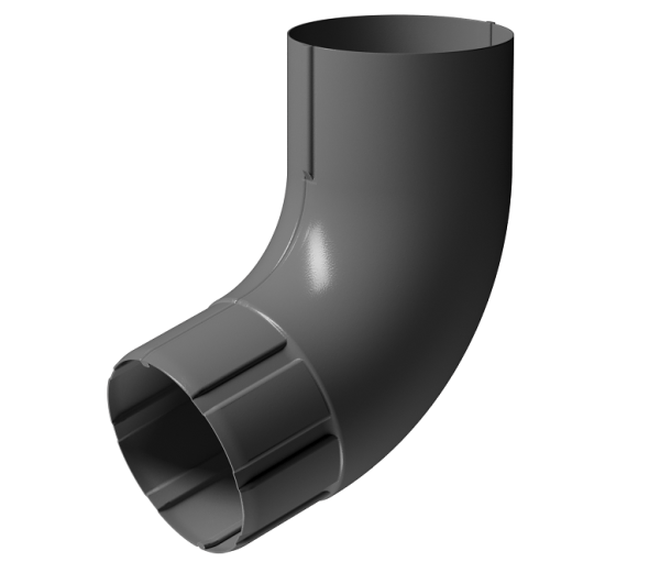 Колено 72° D90 Döcke STAL PREMIUM Графит, (RAL 7024) купить в Туапсе