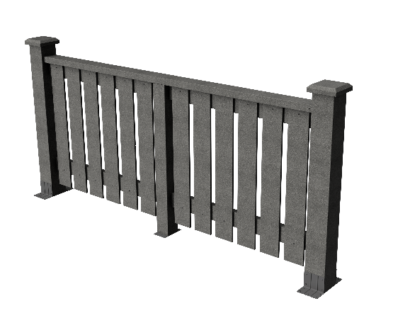 Ограждения декоративное ДПК GRINDERDECO  Вилидж серый базальт купить в Туапсе