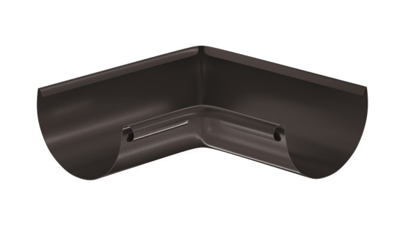 Водосток Aquasistem, система 125x90 - Угол желоба, внутренний 90° RR 32 Тёмно-Коричневый купить в Туапсе
