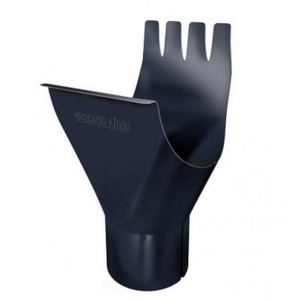 Водосток Grand Line 125x90 – Воронка желоба RAL 7024 купить в Туапсе