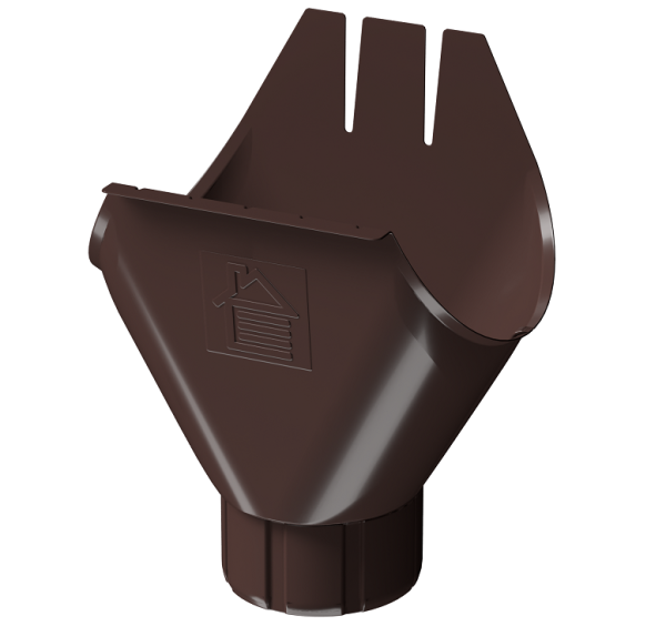 Воронка желоба D125 Döcke STAL PREMIUM Шоколад, (RAL 8019) купить в Туапсе