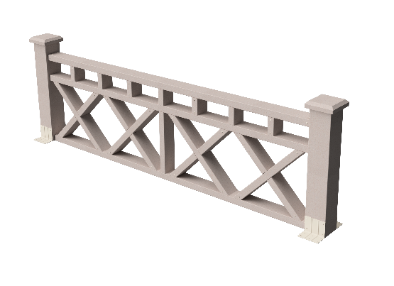 Ограждения декоративное ДПК GRINDERDECO Бэйли выбеленый дуб купить в Туапсе