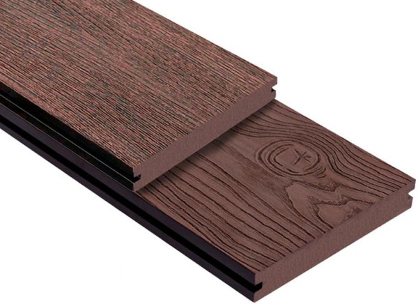 Террасная доска ДПК Outdoor 3D полнотелая STORM/OCEAN BROWN коричневая микс купить в Туапсе