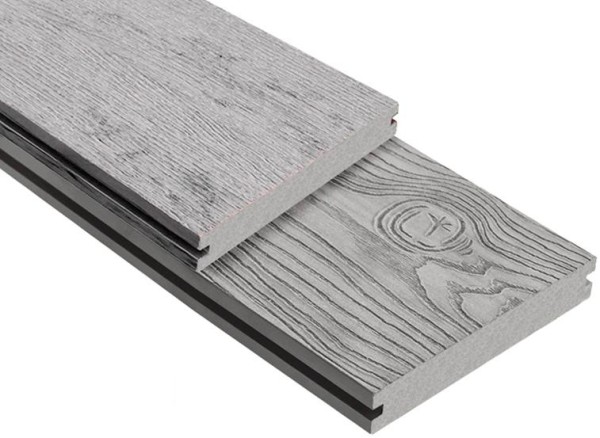 Террасная доска ДПК Outdoor 3D полнотелая STORM/OCEAN GREY серая микс купить в Туапсе