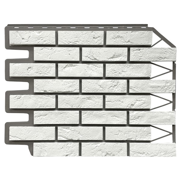 Фасадная панель FineBer, Кирпич Баварский, Белый купить в Туапсе