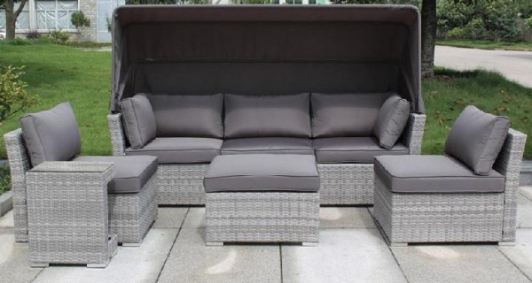 Диван-Трансформер AFINA плетеный из иск. ротанга AFM-320G Grey купить в Туапсе