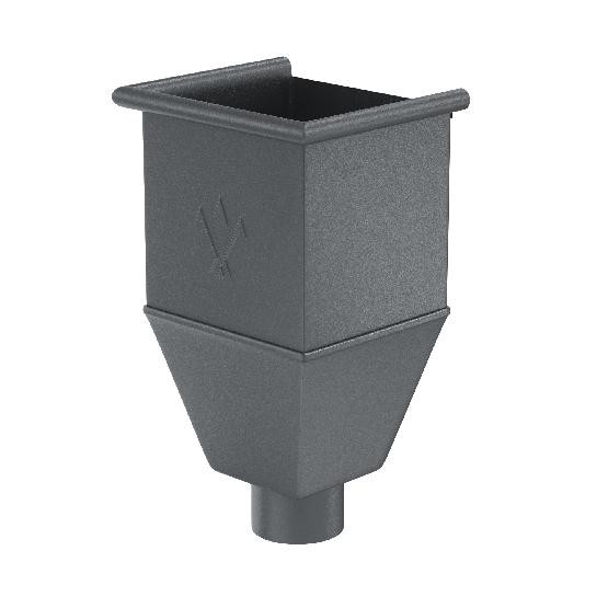 Водосток Aquasistem, Система 125/90 - Воронка_водосборная удлиненая RR 23 Маренго matt купить в Туапсе