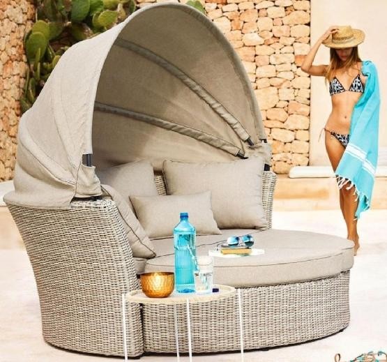 Диван-Трансформер AFINA плетеный из иск. ротанга AFM-325 Beige купить в Туапсе
