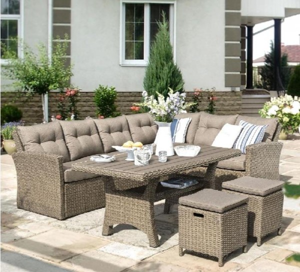 Комплект мебели AFINA плетеной из иск. ротанга AFM-307B Beige купить в Туапсе
