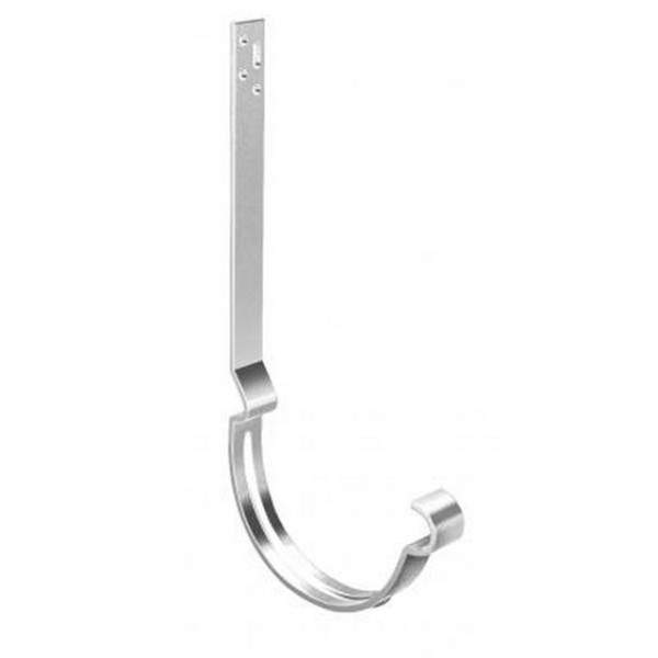 Водосток Grand Line 150x100 – Кронштейн длинный полоса RAL 9003 купить в Туапсе