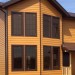 Фиброцементный сайдинг Latonit Красное дерево (RAL 8001/8008) купить в Туапсе