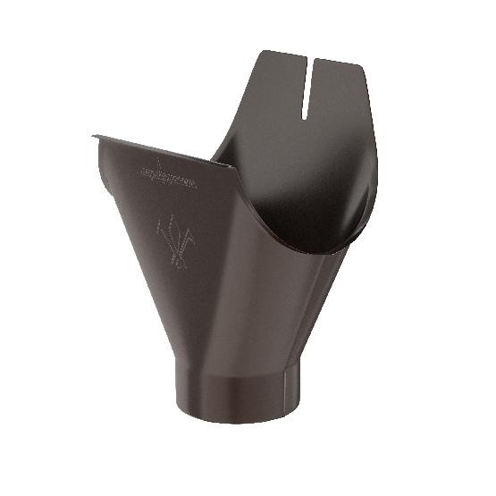 Водосток Aquasistem, система 125x90 - Воронка желоба RR 32 Тёмно Коричневый купить в Туапсе