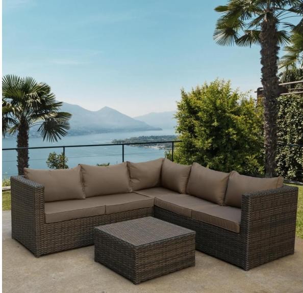 Комплект мебели AFINA плетеной из иск. ротанга YR825A Brown/Beige купить в Туапсе