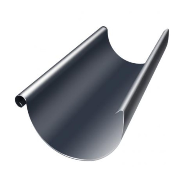 Водосток Grand Line 150x100 – Полукруглый желоб 3 метра RAL 7024 купить в Туапсе