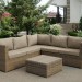 Комплект мебели AFINA плетеной из иск. ротанга YR825B Beige купить в Туапсе