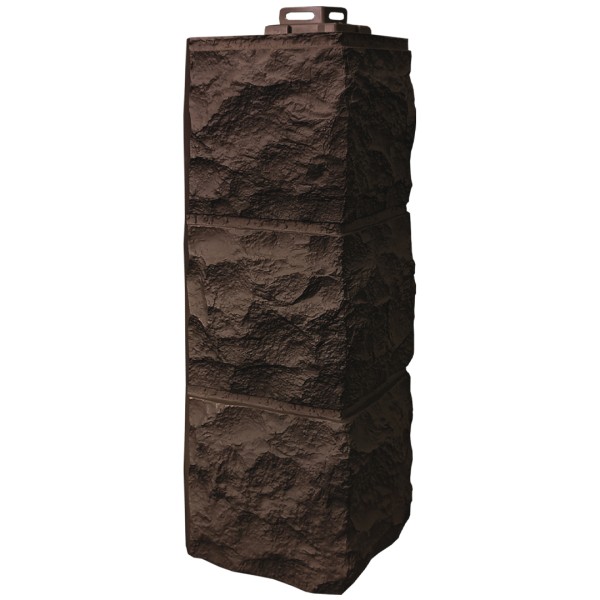 Угол Фасайдинг Серия «Доломит» Тёмно Коричневый купить в Туапсе