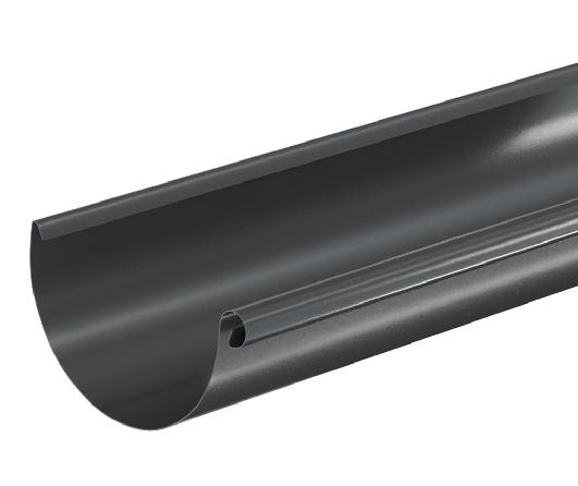 Водосток Aquasistem, система 150/100 - Водосточный желоб 3.00м RAL 7024 Тёмно-серый купить в Туапсе