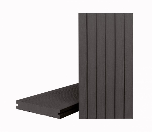 Террасная доска Классик Чёрное дерево (полнотелая с пазом) купить в Туапсе