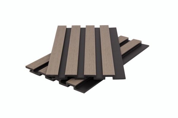 Стеновая панель брусковая двухцветная co-extrusion, snow mix купить в Туапсе