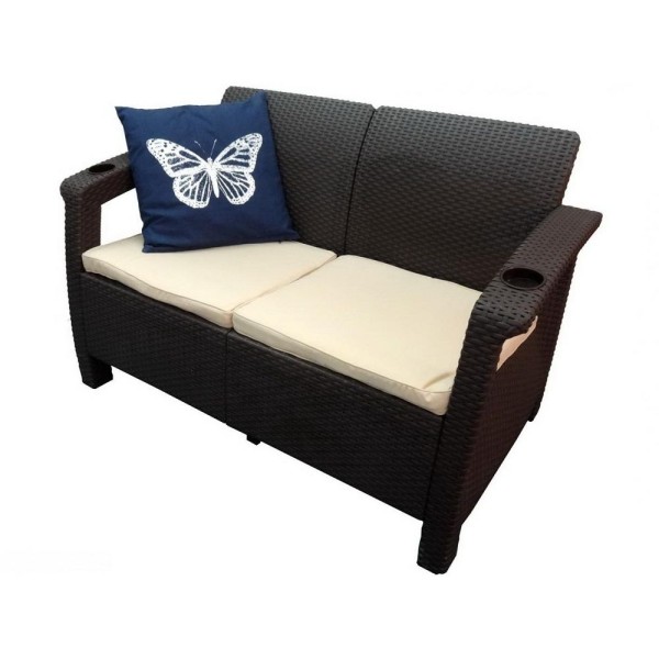 Двухместный диван Yalta Sofa Seаt венге купить в Туапсе