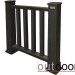 Ограждение из ДПК Outdoor Классик 3D STORM чёрный купить в Туапсе