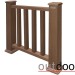 Ограждение из ДПК Outdoor Классик 3D STORM коричневый микс купить в Туапсе