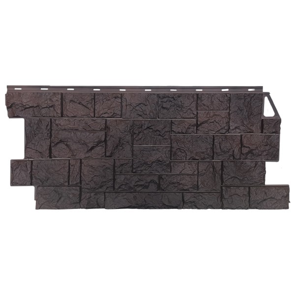 Фасадная панель FineBer, Камень Дикий, Коричневый купить в Туапсе