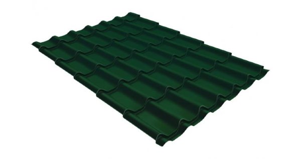 Металлочерепица классик 0,5 Satin RAL 6005 зеленый мох купить в Туапсе