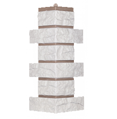 Угол T-Сайдинг-Кирпич Лондон Брик Белый купить в Туапсе