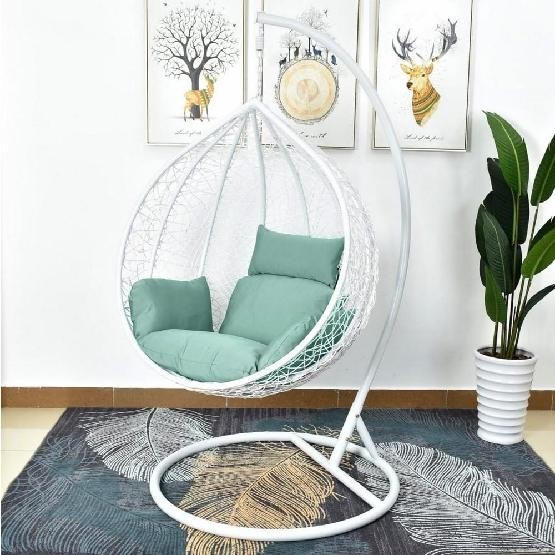 Кресло Подвесное из искусственного ротанга AFM-168A-L White/Green купить в Туапсе