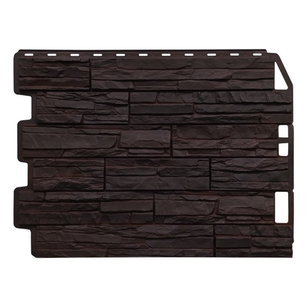 Фасадная панель FineBer, Скол - Тёмно коричневый купить в Туапсе