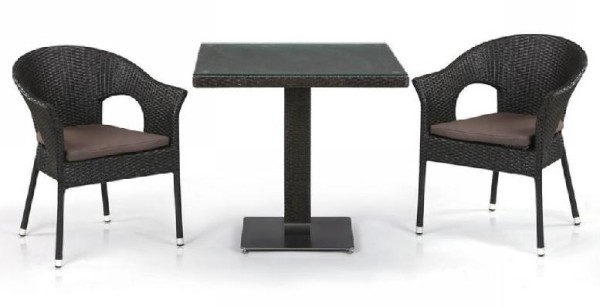 Комплект плетеной мебели AFINA из иск. ротанга T605SWT/Y79A-W53 Brown 2Pcs купить в Туапсе