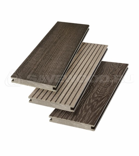 Террасная доска SW Fraxinus (R) полнотелая «SaveWood» Темно-коричневый купить в Туапсе