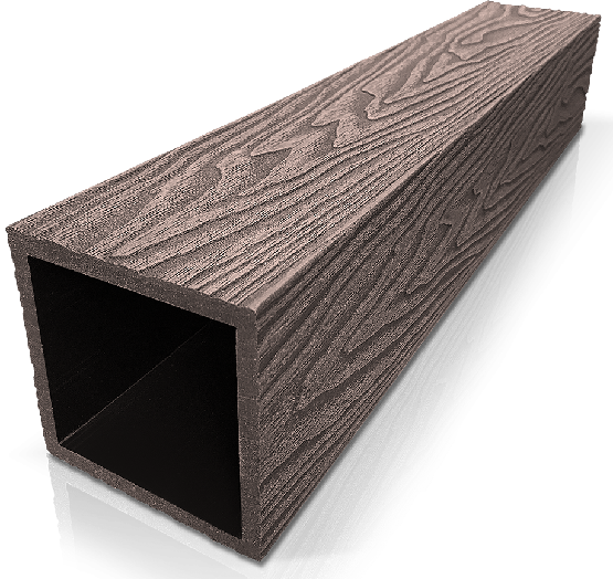 Столб ДПК 3D GardenParkett фактура дерева Венге купить в Туапсе