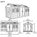 Сарай пластиковый LifeTime 15x8 DD купить в Туапсе