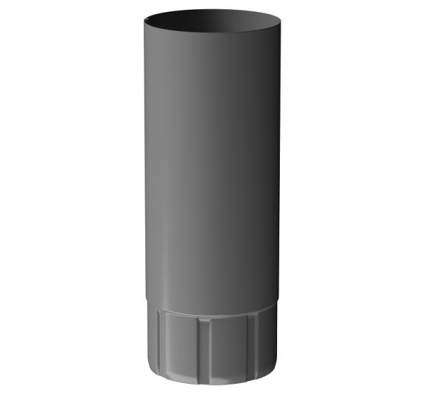 Труба водосточная 1 м D90 Döcke STAL PREMIUM Графит, (RAL 7024) купить в Туапсе