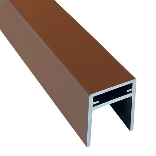 П-профиль Алюминиевый EasyDecking 35x25 Коричневый купить в Туапсе