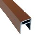 П-профиль Алюминиевый EasyDecking 35x25 Коричневый купить в Туапсе