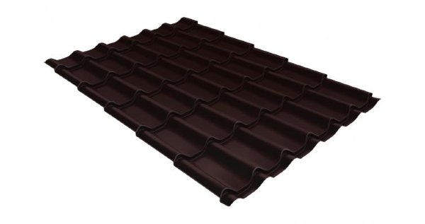 Металлочерепица классик 0,5 Satin RAL 8017 шоколад купить в Туапсе