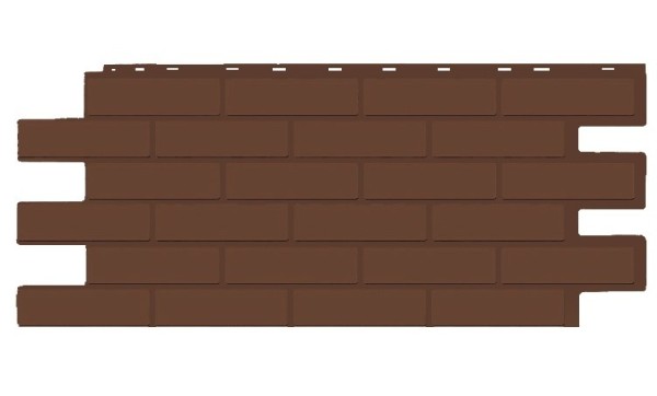 Фасадная панель T-Siding Кирпич Модерн Эко Браун купить в Туапсе