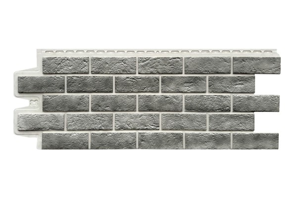 Фасадная панель Grand Line Состаренный кирпич Элит гранит, ШОВ белый купить в Туапсе