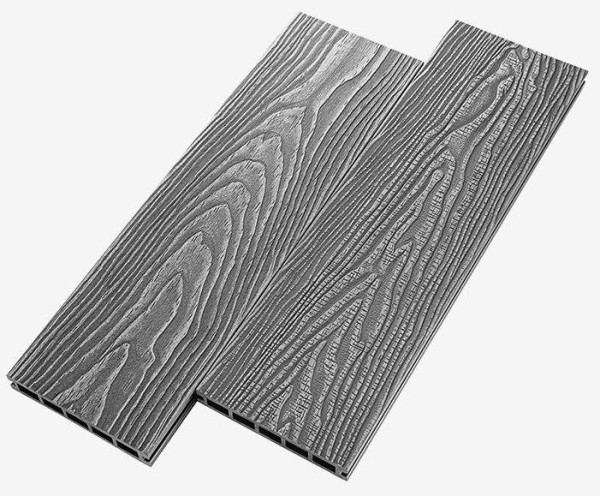 Террасная доска из ДПК RusDecking Unodeck Vintage - Серый купить в Туапсе