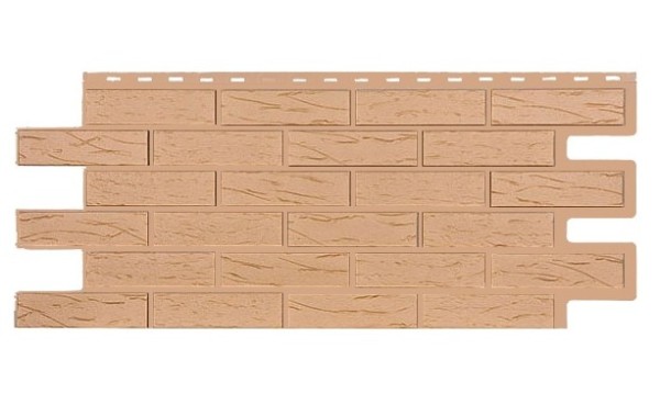 Фасадная панель T-Siding Кирпич Саман Эко Крем купить в Туапсе