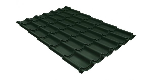Металлочерепица классик 0,5 Satin RR 11 темно-зеленый купить в Туапсе